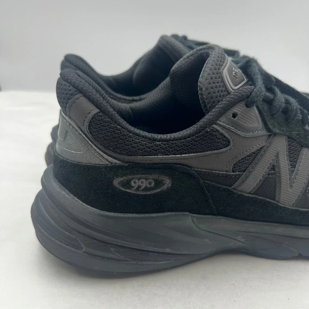 New Balance 990v6 Men's Size 11 Triple Black Shoes U990BB6 (Excellent Condition)